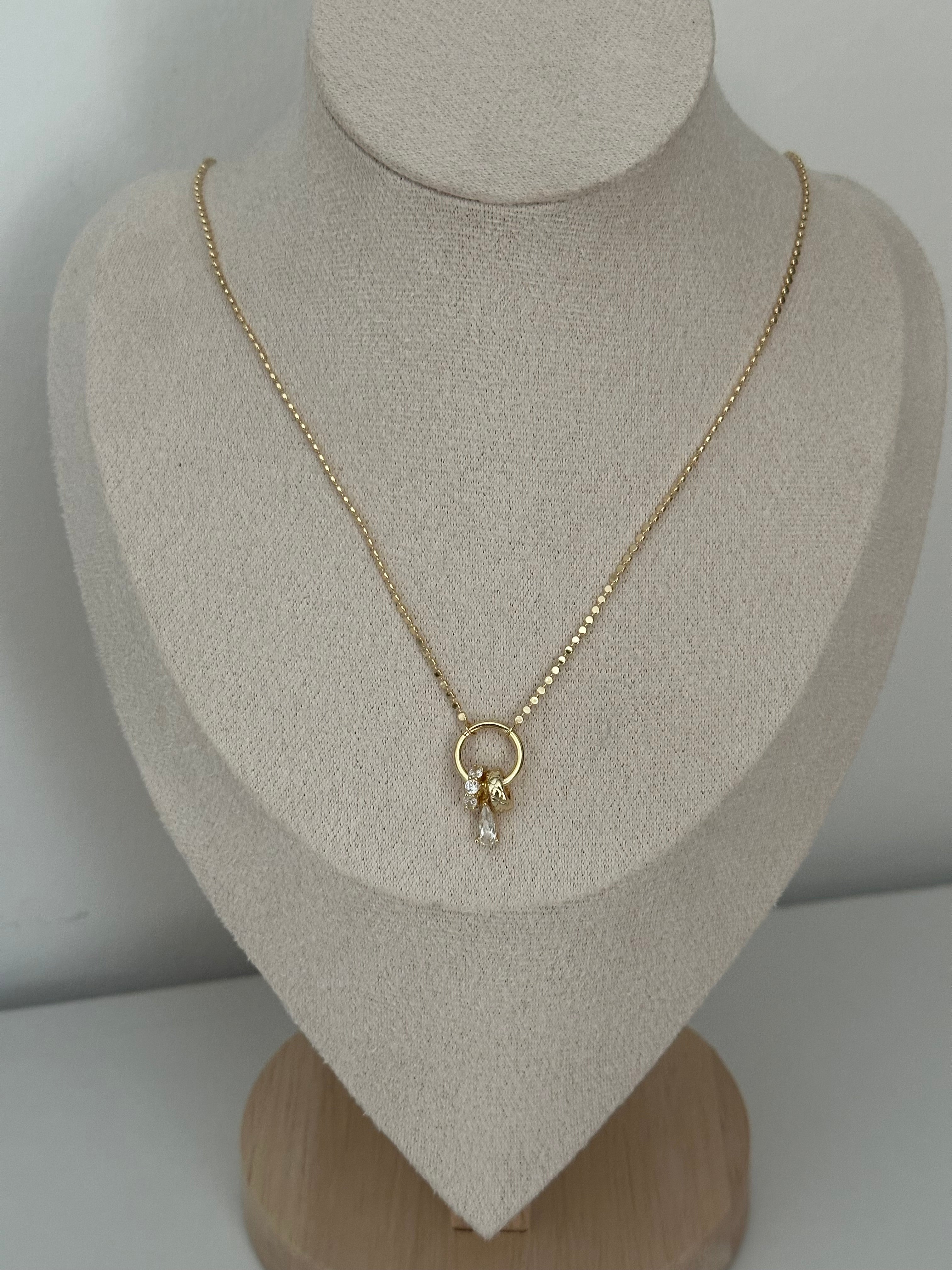 Charm Detaylı 60/70 cm Kolye İthal