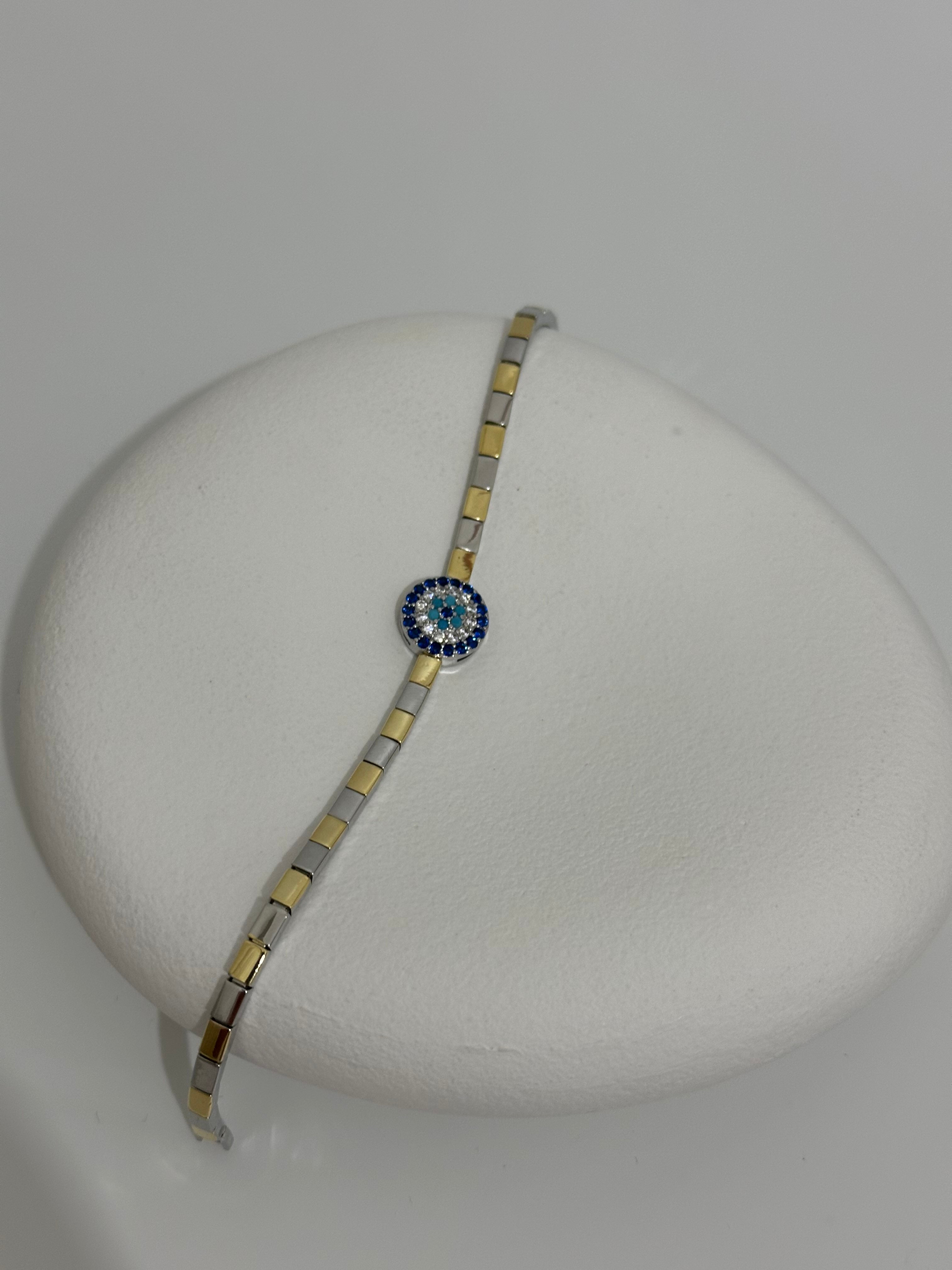 Mix nazar boncuk detay bileklik